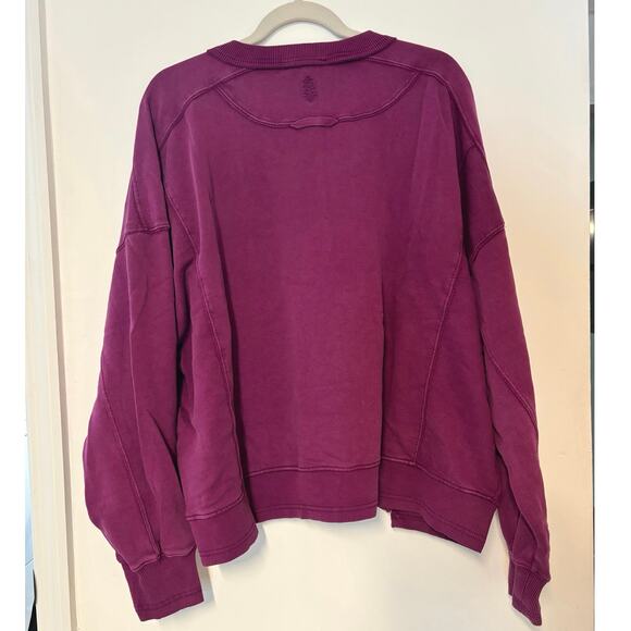 NWT Free People Movement x Hatch Intercept Maternity Pullover Neon Purple Large - Picture 5 of 9